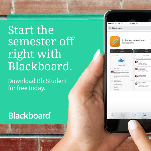 Download the Blackboard student app